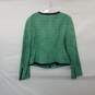 The Limited Green & Navy Blue Cotton Blend Full Zip Knit Top WM Size L NWT image number 2