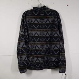 Mens Long Sleeve Mock Neck Fleece Pullover Sweatshirt Size Medium alternative image