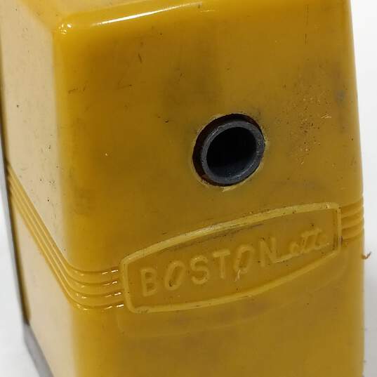 Vintage 1957 Bostonette Yellow Pencil Sharpener image number 4
