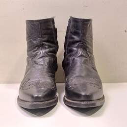 Abilene Men's Black Short Zip Up Boots Size 10.5D