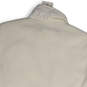 Womens White Sleeveless Mock Neck Pockets Full-Zip Quilted Vest Size 1X image number 4