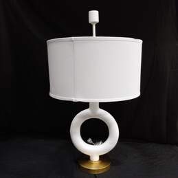 Pacific Coast Lighting - Athena Open Circle Modern Table Lamp - White