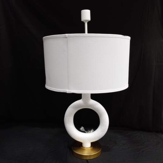 Pacific Coast Lighting - Athena Open Circle Modern Table Lamp - White image number 1