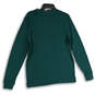 NWT Womens Green Round Neck Long Sleeve Pullover Sweatshirt Size Medium image number 2