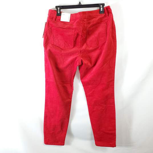 Ellen Tracy Women Red Pants Sz 10 NWT image number 5