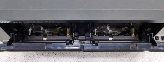 VNTG Sharp Model RT-1010(BK) Stereo Cassette Deck w/ Attached Power Cable image number 7