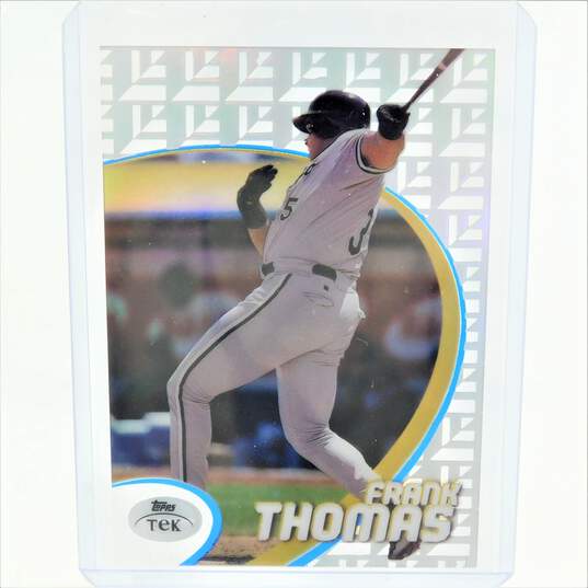 1999 HOF Frank Thomas Topps Tek Card 6 Pattern 37 Chicago White Sox image number 1