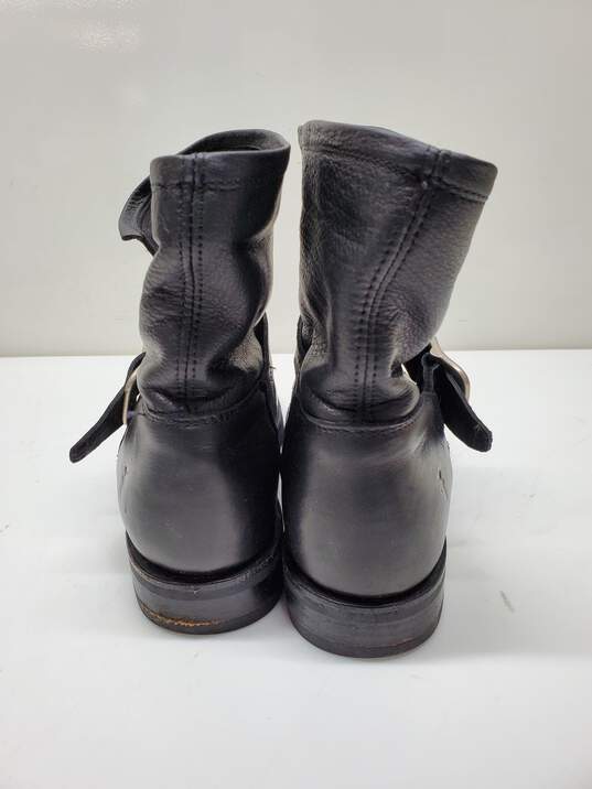 FRYE Women's Black Moto  Boots with Buckle  Size 7.5 image number 2
