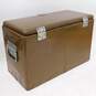 Hemp & Co Little Brown Chest Metal Cooler Ice Chest W/ Ice Pick & Bottle Opener image number 3