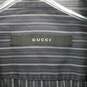 AUTHENTICATED Gucci Striped Button Up Long Sleeve Top Size 16.5 image number 3