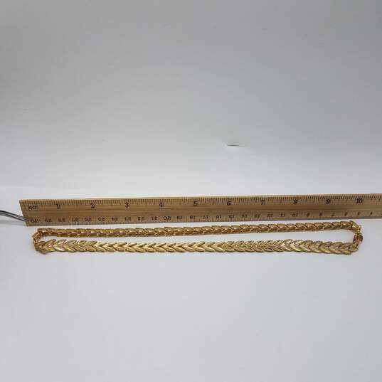 AE Solid 14k Gold Fishtail 20" Chain Necklace 37.4g image number 6