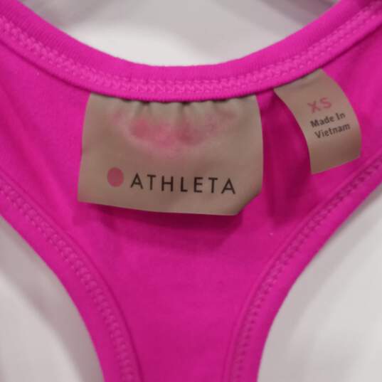 Athleta Women's Pink Racerback Activewear Top Size XS image number 4