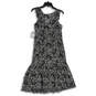 NWT Womens Black White Printed Surplice Neck Sleeveless Maxi Dress Size 6 image number 2