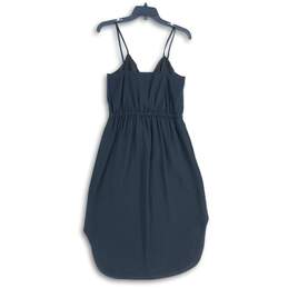 Madewell Womens Black Surplice Neck Spaghetti Strap Sleeveless Slip Dress Size 6 alternative image