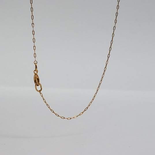 14k Gold Mom of the Year Pendant Necklace 1.3g image number 4
