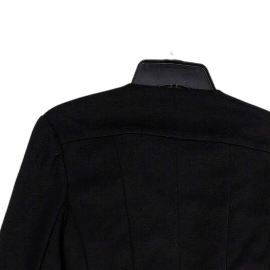 NWT Womens Black Round Neck Long Sleeve Full-Zip Motorcycle Jacket Size S image number 4