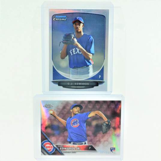 Carl Edwards Jr Rookie Cards Topps Chrome/Bowman Chrome Chicago Cubs image number 1
