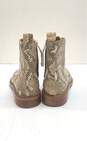 Sam Edelman Nina Snake Print Brown Combat Boots Size 7.5 image number 4
