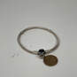 Designer Pandora S925 ALE Sterling Silver Ball Clasp Snake Chain Bracelet image number 2