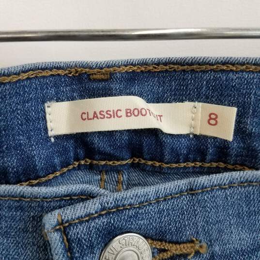 Levi's Classic Bootcut medium blue wash denim jeans women's 29 x 32 long image number 4
