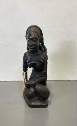 Wooden Sculpture Hand Carved African Woman Sculpture