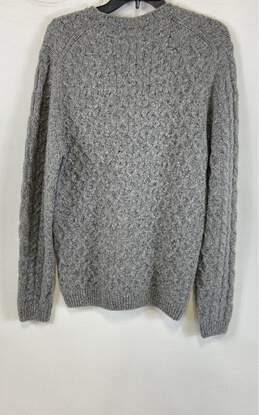 Massimo Dutti Womens Gray Cable Knit Long Sleeves Pullover Sweater Size Large alternative image