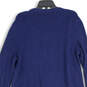 Womens Blue Long Sleeve Knitted Open Front Cardigan Sweater Size Large image number 4