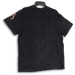 Mens Black Graphic Print Crew Neck Short Sleeve Pullover T-Shirt Size Large alternative image