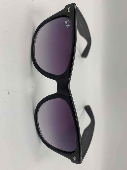 Unisex Purple Black Acetate Gradient Lens Lightweight Square Sunglasses image number 1