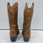 Men's Brown Leather Cowboy Boots Size 9 image number 3