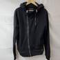 All Saints Front Double Zip Black Hoodie MD image number 1