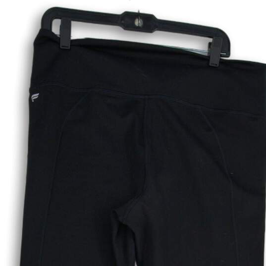 NWT Womens Black Flat Front High Waist Powerholds Ankle Leggings Size 1X image number 4
