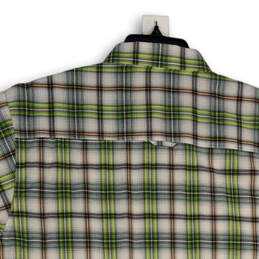 NWT Mens Green Plaid Spread Collar Short Sleeve Button-Up Shirt Size 2X alternative image