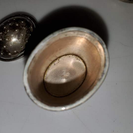 Vintage Silverplate Salt & Pepper Shakers Pair - Parts/Repair image number 9