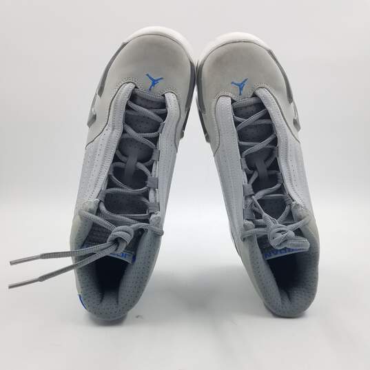 Air Jordan 14 Retro Sneaker Youth Sz.7Y Gray/Blue image number 6