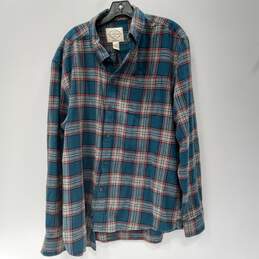 Men's Multicolor St. John's Bay Button Up Shirt Size XL