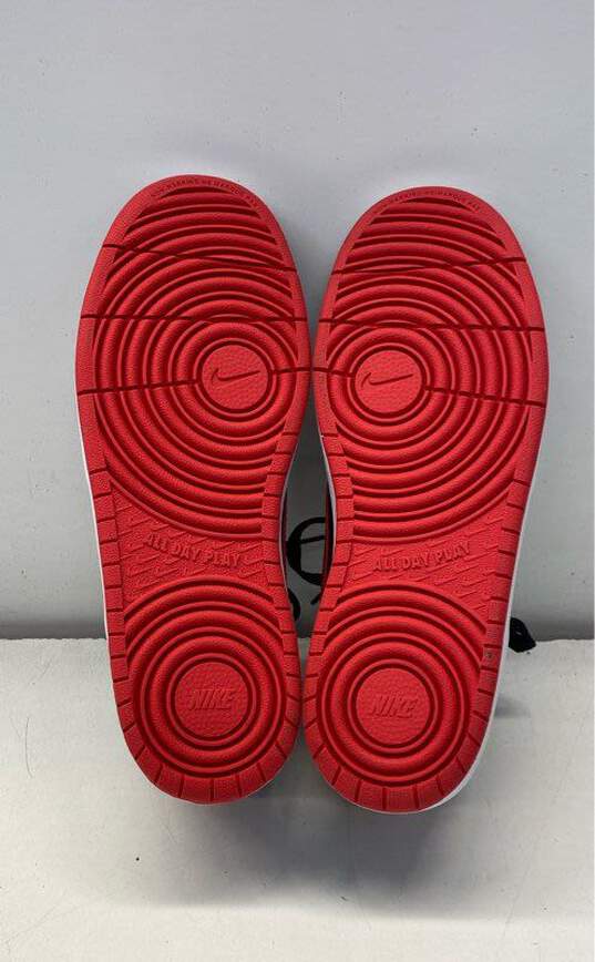Nike Red, Black Sneaker Casual Shoe Teens 8.5 image number 5