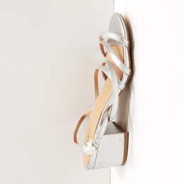 Torrid Women's Silver Metallic Strappy Heeled Sandals Size 9