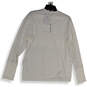 NWT Womens White Thumb Hole Long Sleeve Pullover Activewear T-Shirt Size XL image number 2