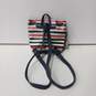Tommy Hilfiger Mini Striped Pattern Backpack Handbag image number 3