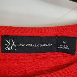 NY & Company Women Red Sweater M NWT