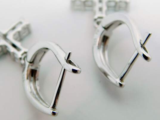 Romantic Sterling Silver Aurora Borealis Necklace Sapphire Bracelet & Cubic Zirconia Cross Earrings 34.4g image number 2