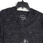 Womens Gray Studded Mickey Mouse Long Sleeve Pullover Hoodie Size X-Large image number 3