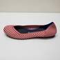 Rothy's Red White Round Toe Flat Sz 7.5 image number 2