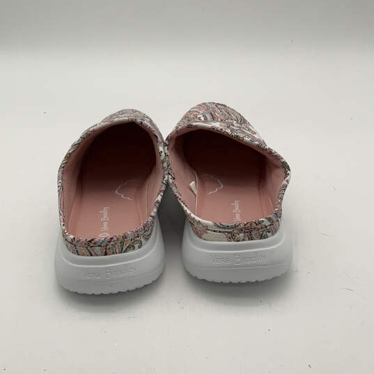 Womens Cloud 2 Mile Pink White Paisley Round Toe Slip-On Mule Shoes Size 9 image number 4
