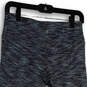 Womens Black Green Space Dye Elastic Waist Pull-On Activewear Capri Pants image number 3