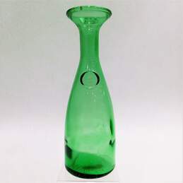Vintage Green Glass  Decanter MISURA ITALY BREVETTATA PATENTED