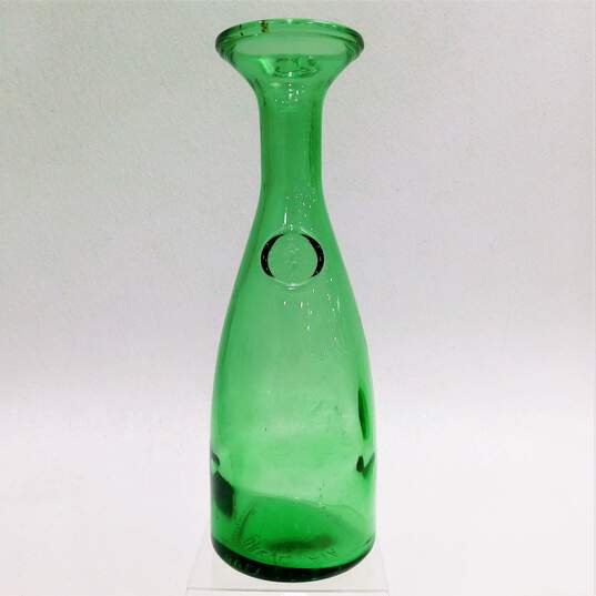Vintage Green Glass  Decanter MISURA ITALY BREVETTATA PATENTED image number 1