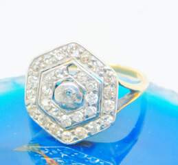 Art Deco 14K Yellow Gold 1 CTTW Diamond Ring 4.4g alternative image