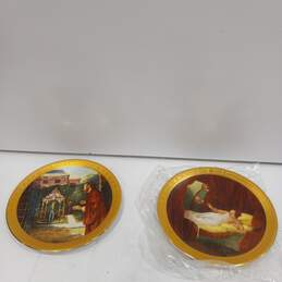 Bundle of 6 Danbury Mints Ten Commandment Plates In Box alternative image